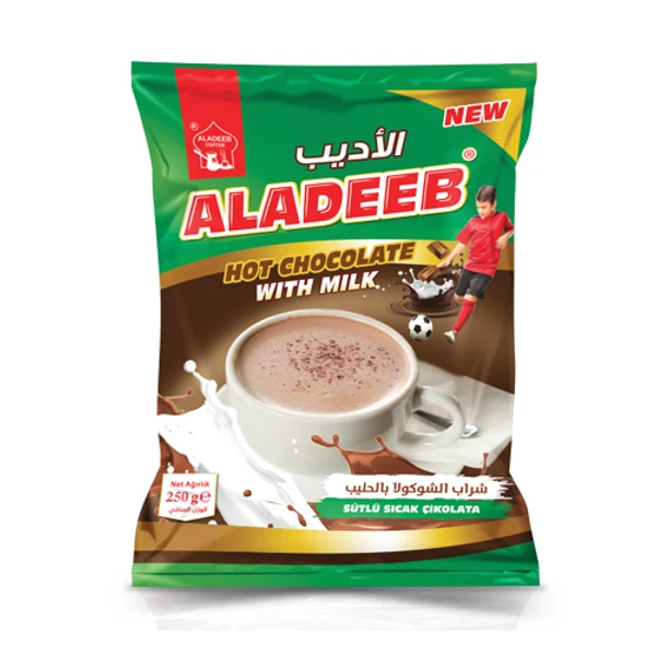 aladeeb hot chocolate with milk  250gr